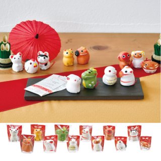 おさしみページ 干支おみくじ｜おめでたおみくじ 干支（eco） – 種入り十二支ミニ置物